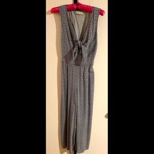 Abercrombie Navy & White Floral Jumpsuit